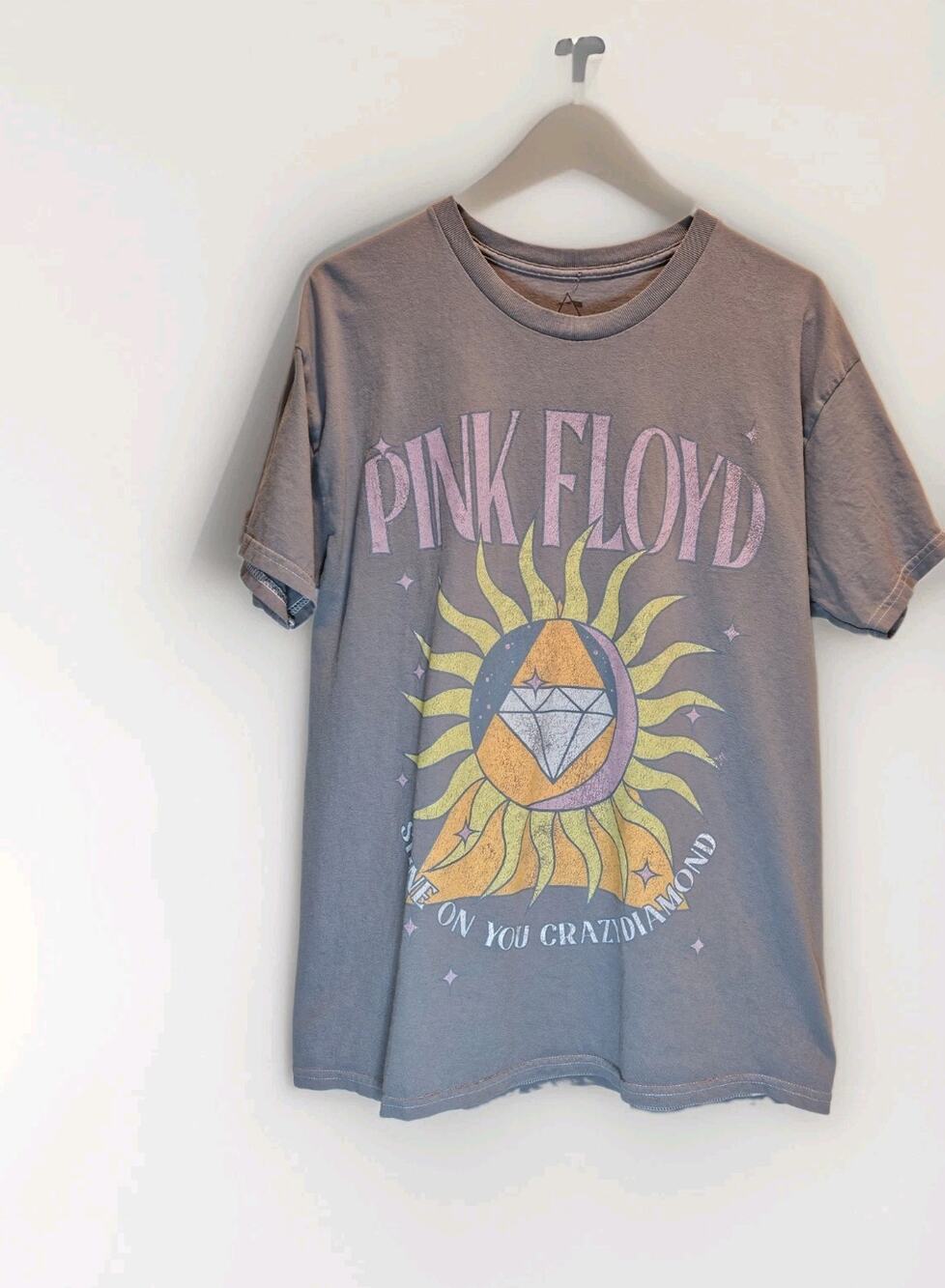 Pink Floyd Gray Shine On You Crazy Diamond Shirt Medium M